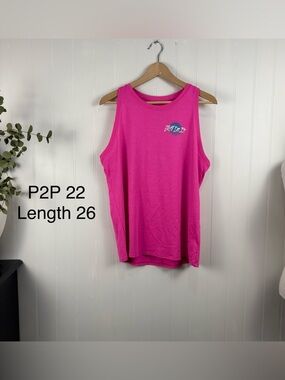 Nike Dri-FIT Pink Tank Top Just Do It Graphic Athletic L